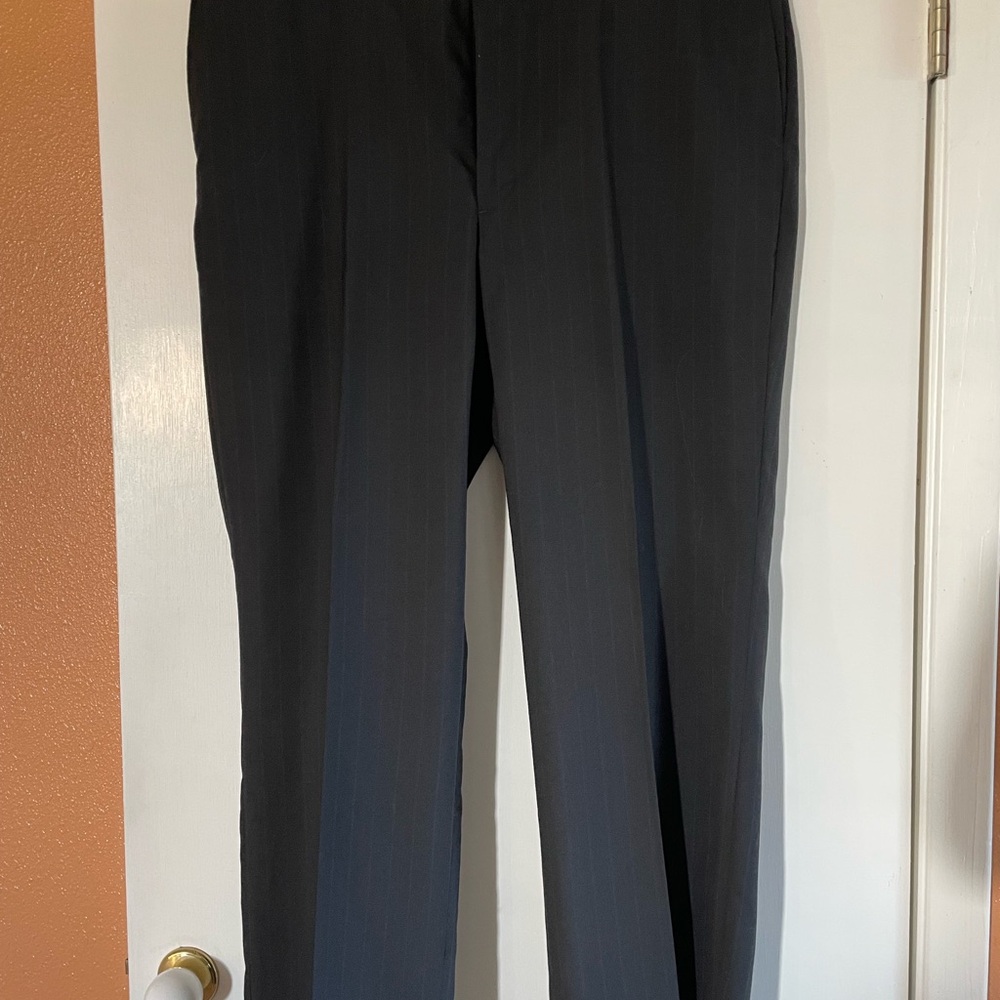 Towncraft black pinstripe pants